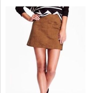 Brown Suede Skirt